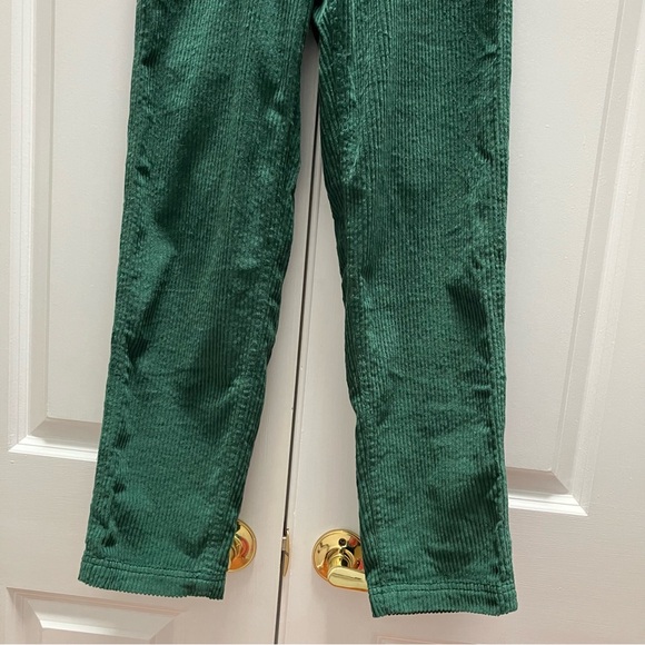 NWT Pact Wide Wale Corduroy Straight Leg Pants Organic Cotton Dark Green size XS - Picture 5 of 16